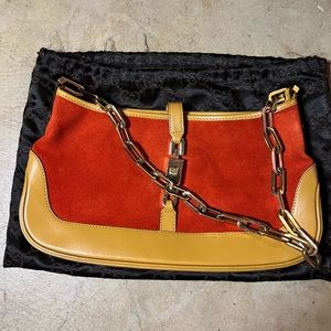 Gucci suede Jackie handbag